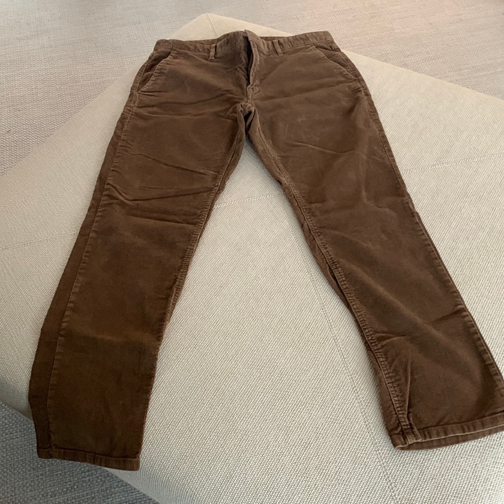 Banana Republic Aidan brown corduroy men’s pants 34x32